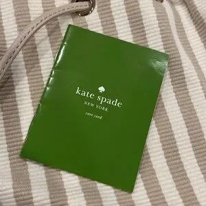 kate spade | Bags | Kate Spade White And Beige Striped Back 